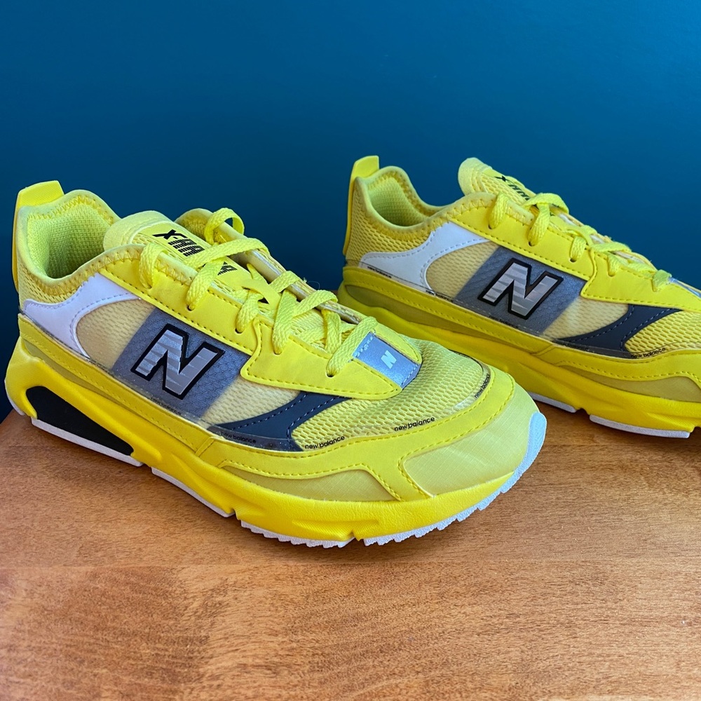 New Balance Sneakers X Racer Optic Yellow Running Shoes Men’s Boys 5.5 Women’s 7